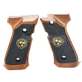 WE (WE-TECH) Polymer BIO Griffabdeckung Geeignet für KJ Tokyo Marui WE M9 M92 M92F Serie GBB Pistolen Airsoft Schwarz/Braun