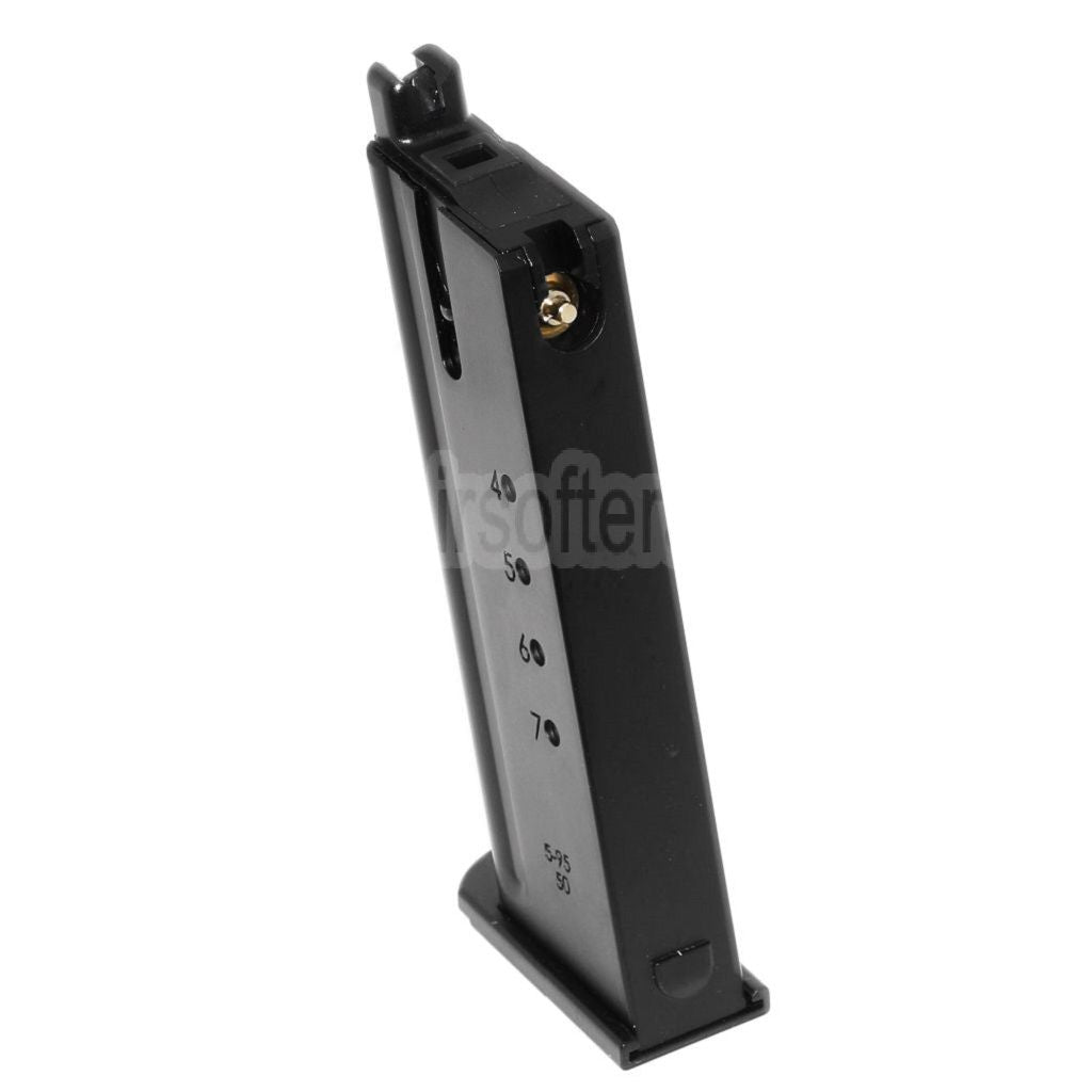 WE (WE-TECH) 27rd Gas Magazin Geeignet für WE CYBERGUN Thompson Desert Eagle L6 Version .50AE Serie GBB Pistolen Airsoft Schwarz