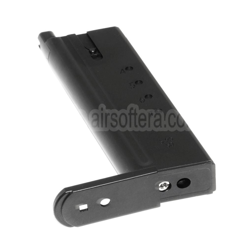 WE (WE-TECH) 27rd Gas Magazin Geeignet für WE CYBERGUN Thompson Desert Eagle L6 Version .50AE Serie GBB Pistolen Airsoft Schwarz