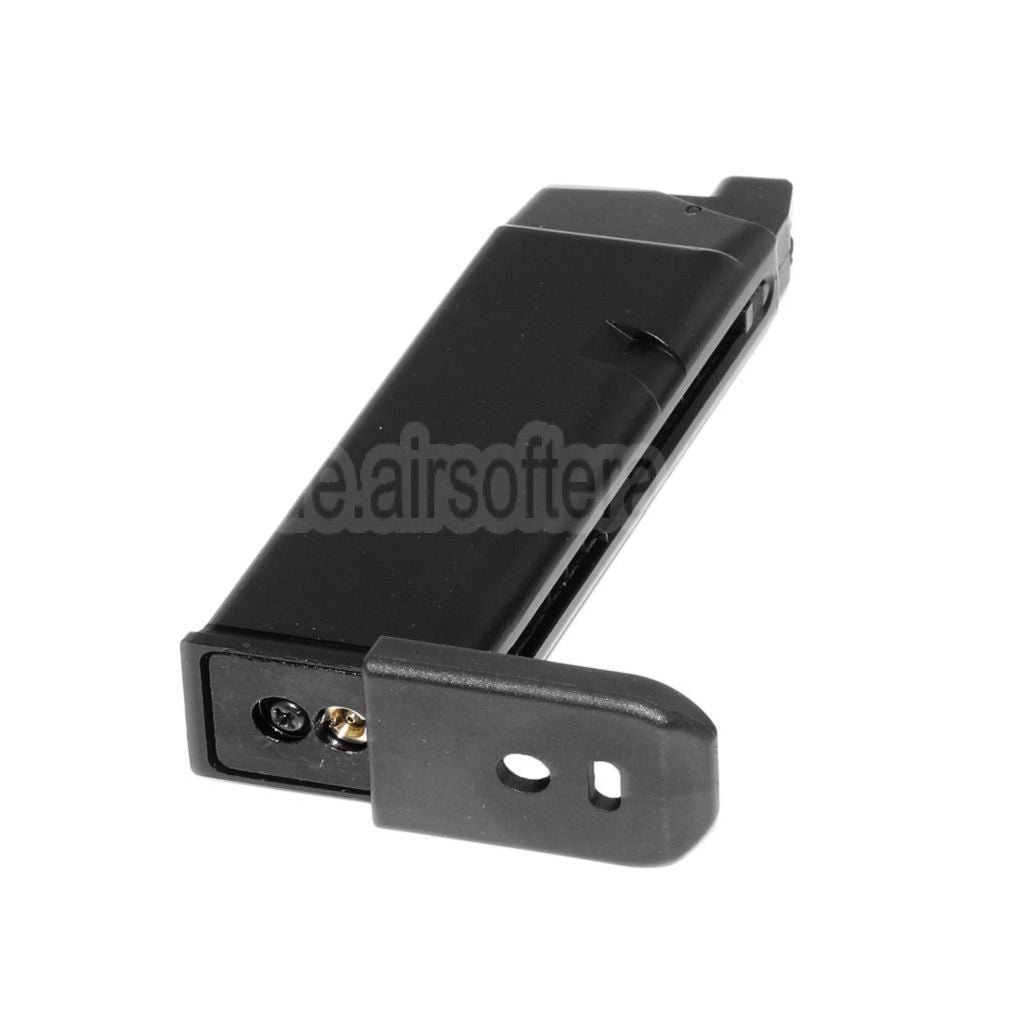 WE (WE-TECH) 20rd G19 GEN5 Gas Magazin Geeignet für G19 G23 G26 Serie GBB Pistolen Airsoft Schwarz