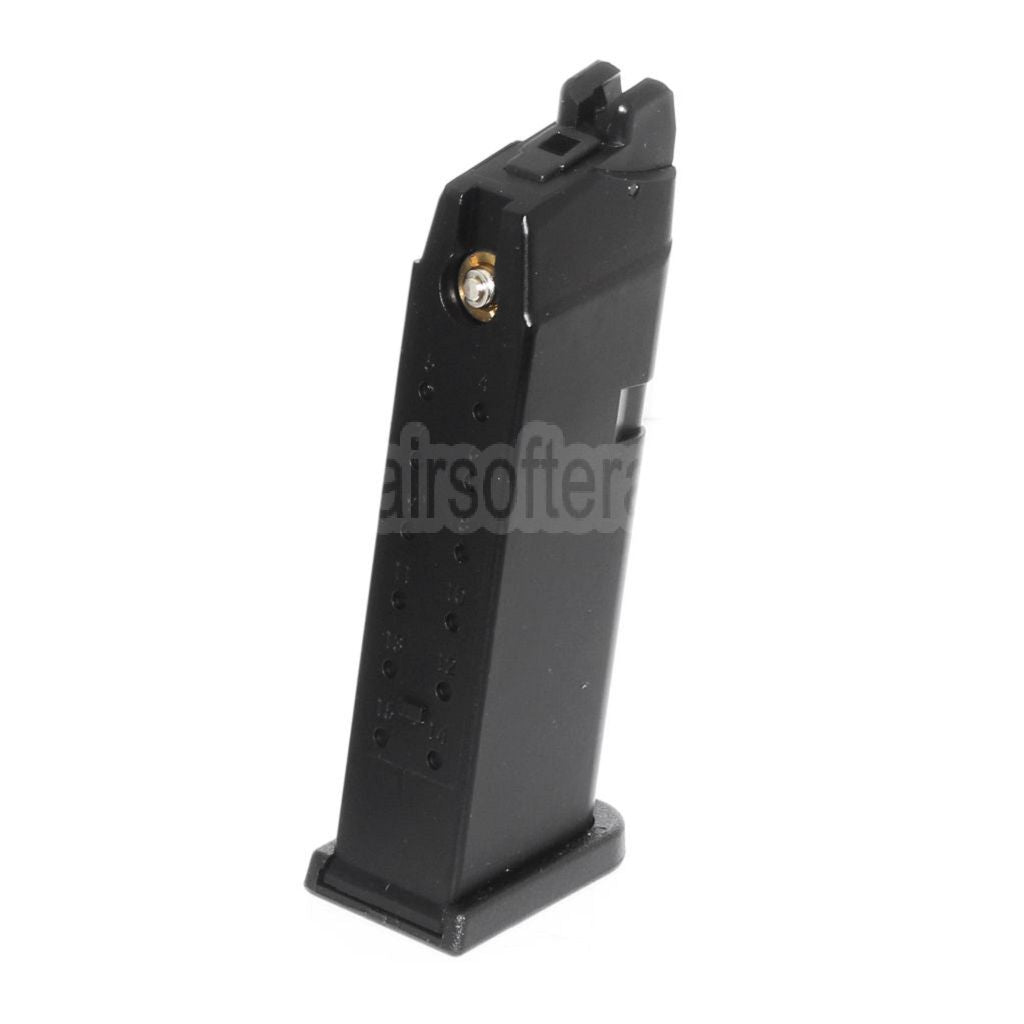 WE (WE-TECH) 23rd MOS Gas Magazin Geeignet für Optic Ready Schlitten Version EMG SAI BLU COMPACT WE AW VX9 G19 Serie GBB Pistolen Airsoft Schwarz