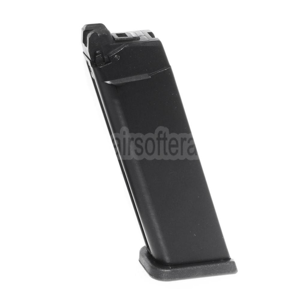 WE (WE-TECH) 27rd MOS Gas Magazin Geeignet für Optic Ready Schlitten Version EMG SAI BLU WE Galaxy AW VX7 VX9 G17 G19 Serie GBB Pistolen Airsoft Schwarz