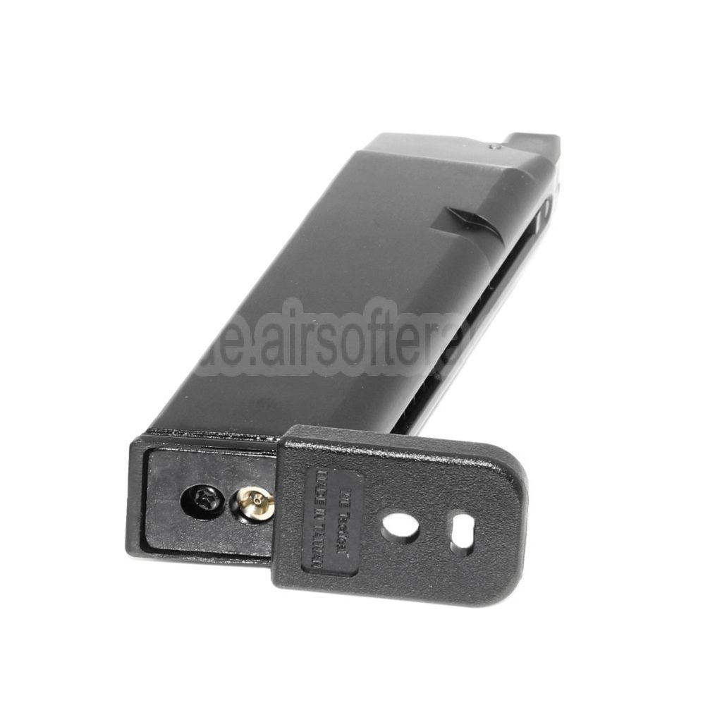 WE (WE-TECH) 27rd MOS Gas Magazin Geeignet für Optic Ready Schlitten Version EMG SAI BLU WE Galaxy AW VX7 VX9 G17 G19 Serie GBB Pistolen Airsoft Schwarz