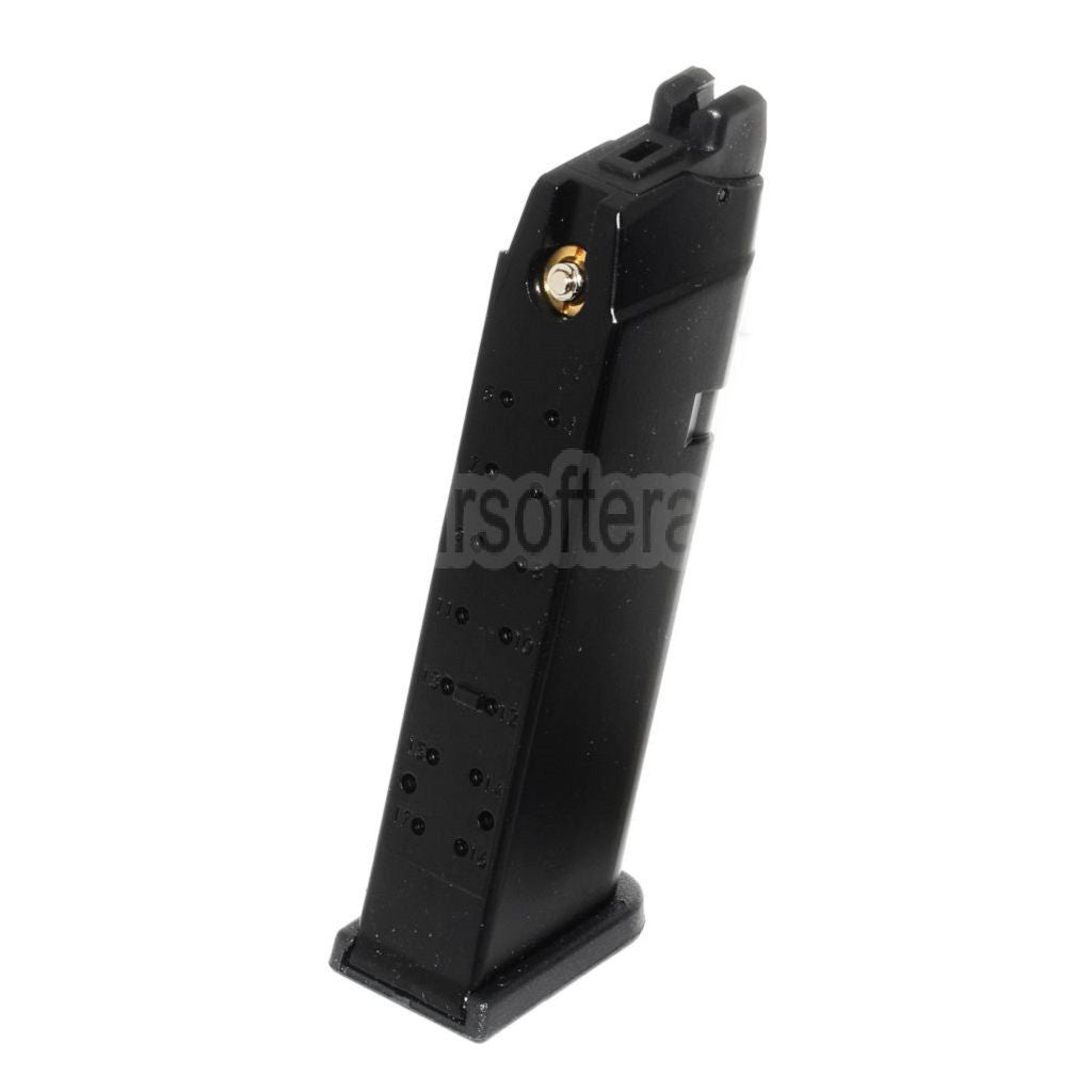 WE (WE-TECH) 25rd Gas Magazin Geeignet für G17 G18C G34 G35 G-Serie GBB Pistolen Airsoft Schwarz