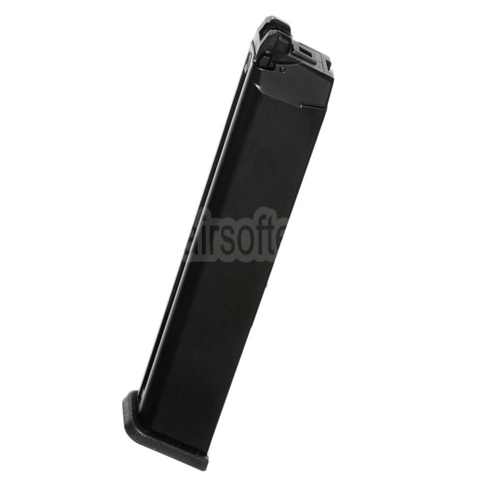 WE (WE-TECH) 50rd Gas Magazin Langer Typ geeignet für G17 G18C G34 G35 G-Serie GBB Pistolen Airsoft Schwarz
