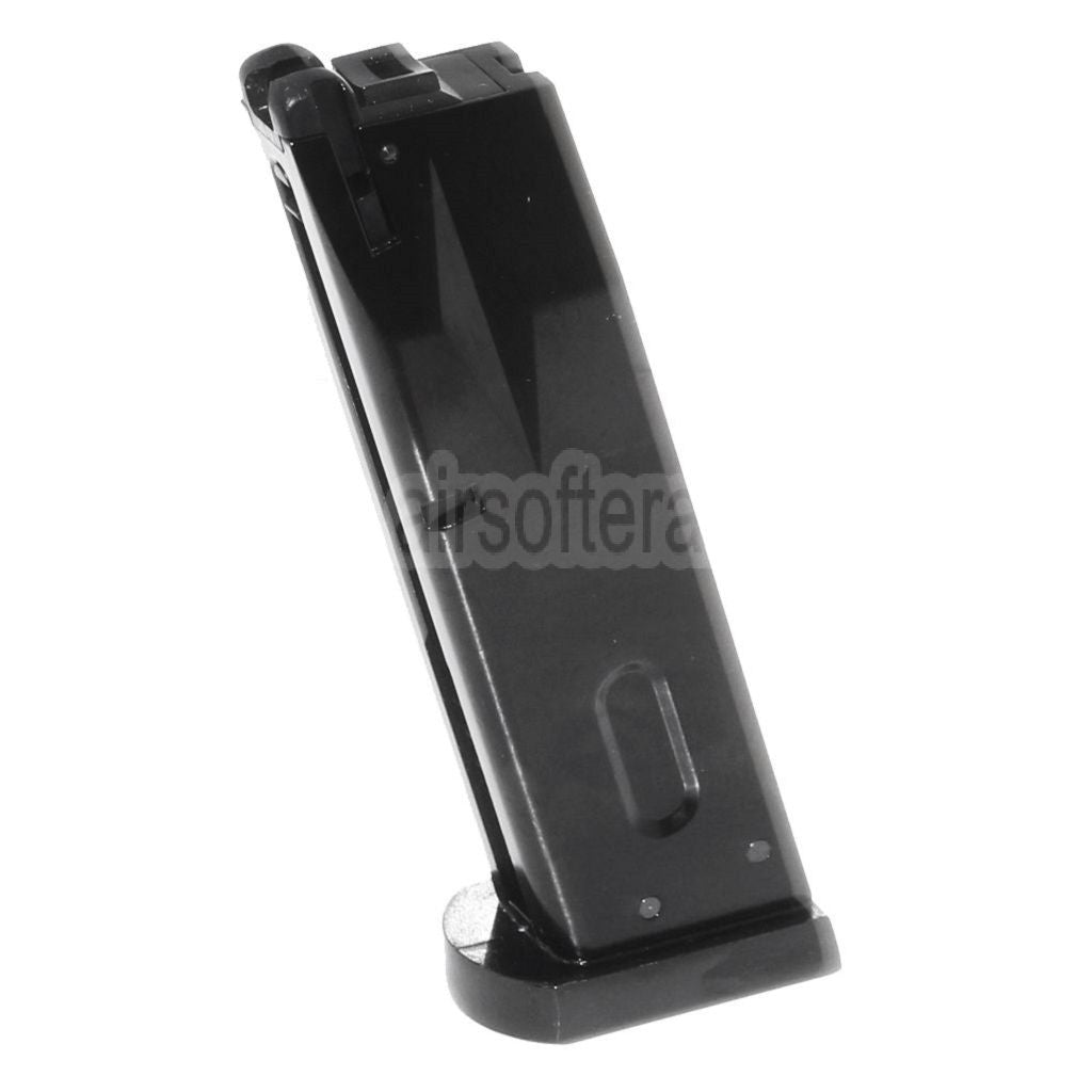 WE (WE-TECH) 26rd Gas Magazin Geeignet für AW MB Serie / KJW / Tokyo Marui / WE 902 M9 M92 Serie GBB Pistolen Airsoft Schwarz