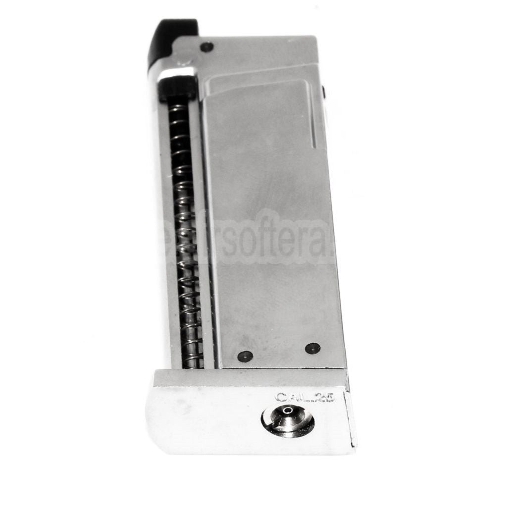 WE (WE-TECH) 7rd Gas Magazin Geeignet für Cybergun COLT JUNIOR .25 Mighty Mouse WE CT25 GBB Pistolen Airsoft Silber
