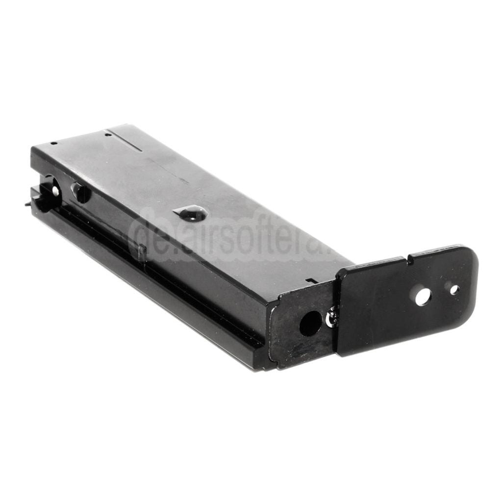 WE (WE-TECH) Gas Magazin (Lang/Kurzer Typ) Geeignet für Armorer Works AW Broomhandle BH WE M712 Serie GBB Pistolen Airsoft Schwarz