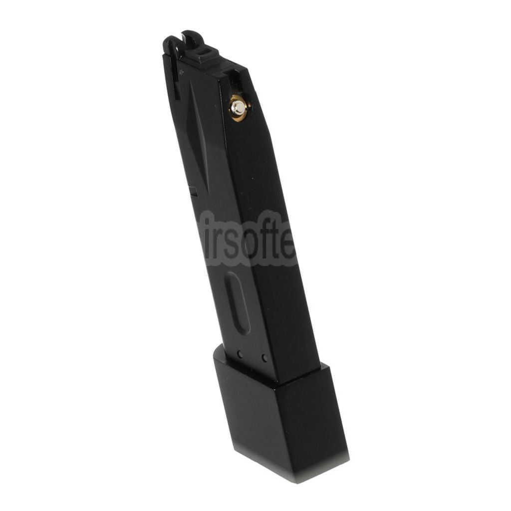 WE (WE-TECH) 30rd Burton Bio Erweitert Gas Magazin Geeignet für AW MB Serie / KJW / Tokyo Marui / WE 902 M9 M92 Serie GBB Pistolen Airsoft Schwarz