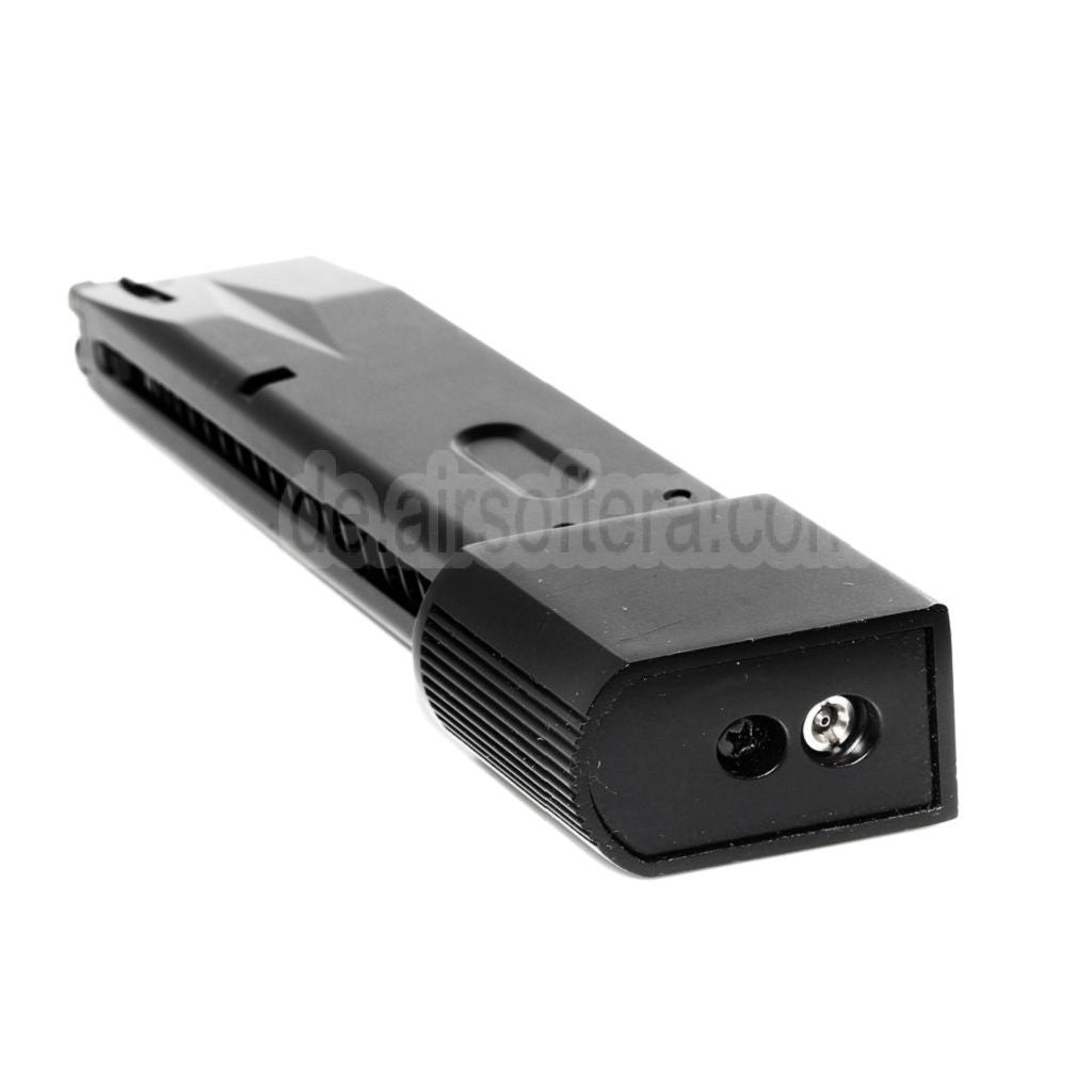 WE (WE-TECH) 30rd Burton Bio Erweitert Gas Magazin Geeignet für AW MB Serie / KJW / Tokyo Marui / WE 902 M9 M92 Serie GBB Pistolen Airsoft Schwarz