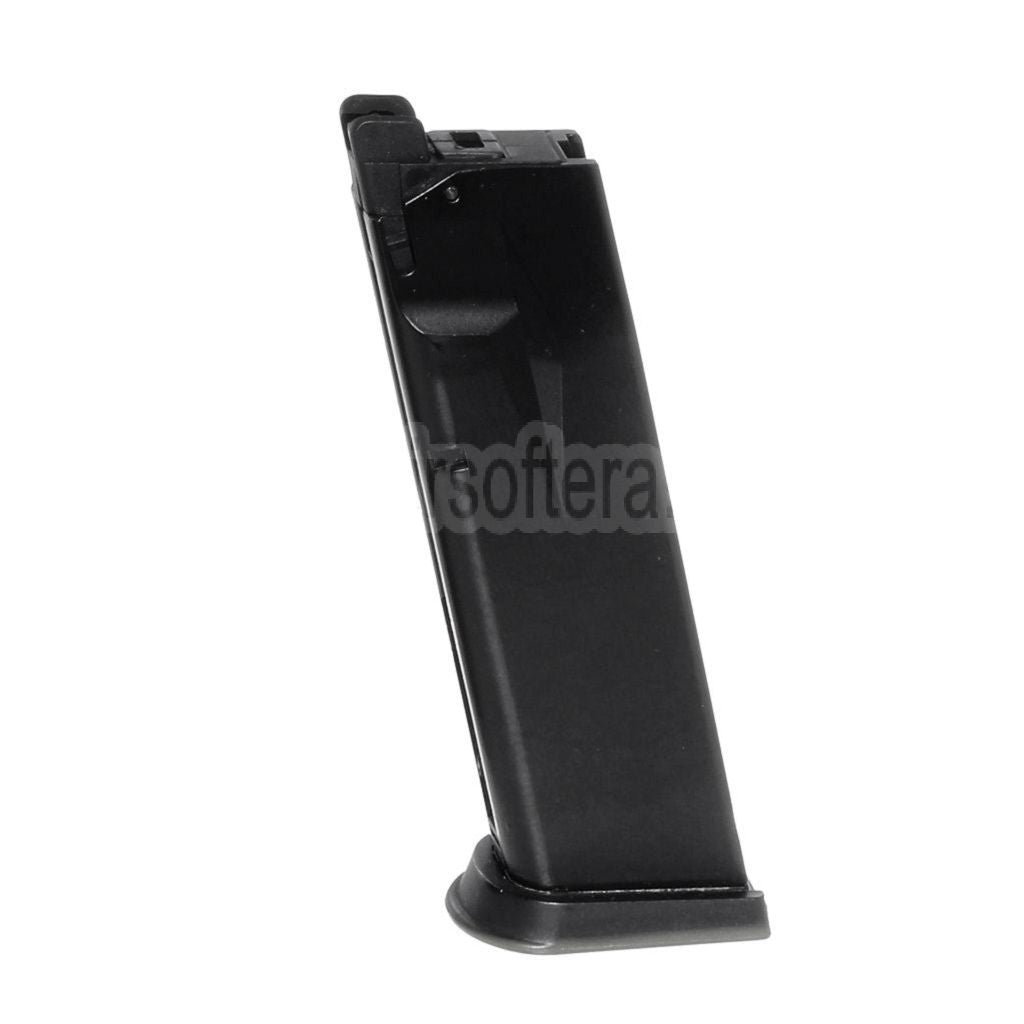 WE (WE-TECH) 24rd Gas Magazin Geeignet für Cybergun Swiss Arms P229 WE F228 F229 Serie GBB Pistolen Airsoft Schwarz