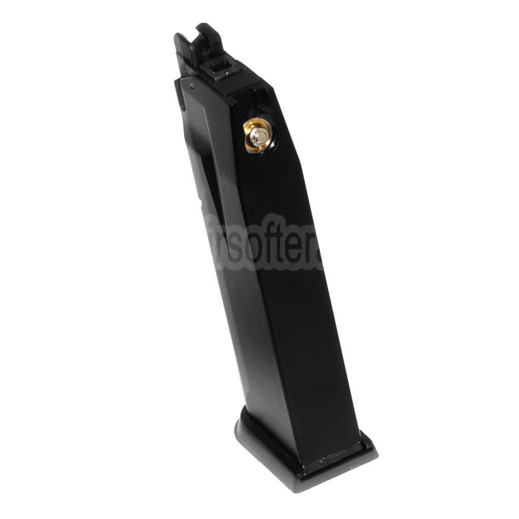 WE (WE-TECH) 24rd Gas Magazin Geeignet für Cybergun Swiss Arms P229 WE F228 F229 Serie GBB Pistolen Airsoft Schwarz