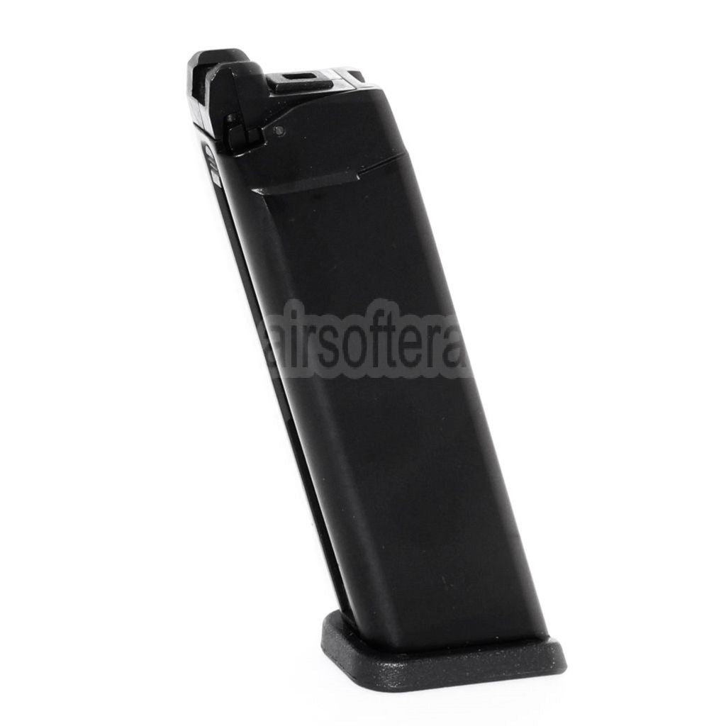 WE (WE-TECH) 25rd Co2 Magazin Geeignet für G17 G18C G34 G35 G-Serie GBB Pistolen Airsoft Schwarz