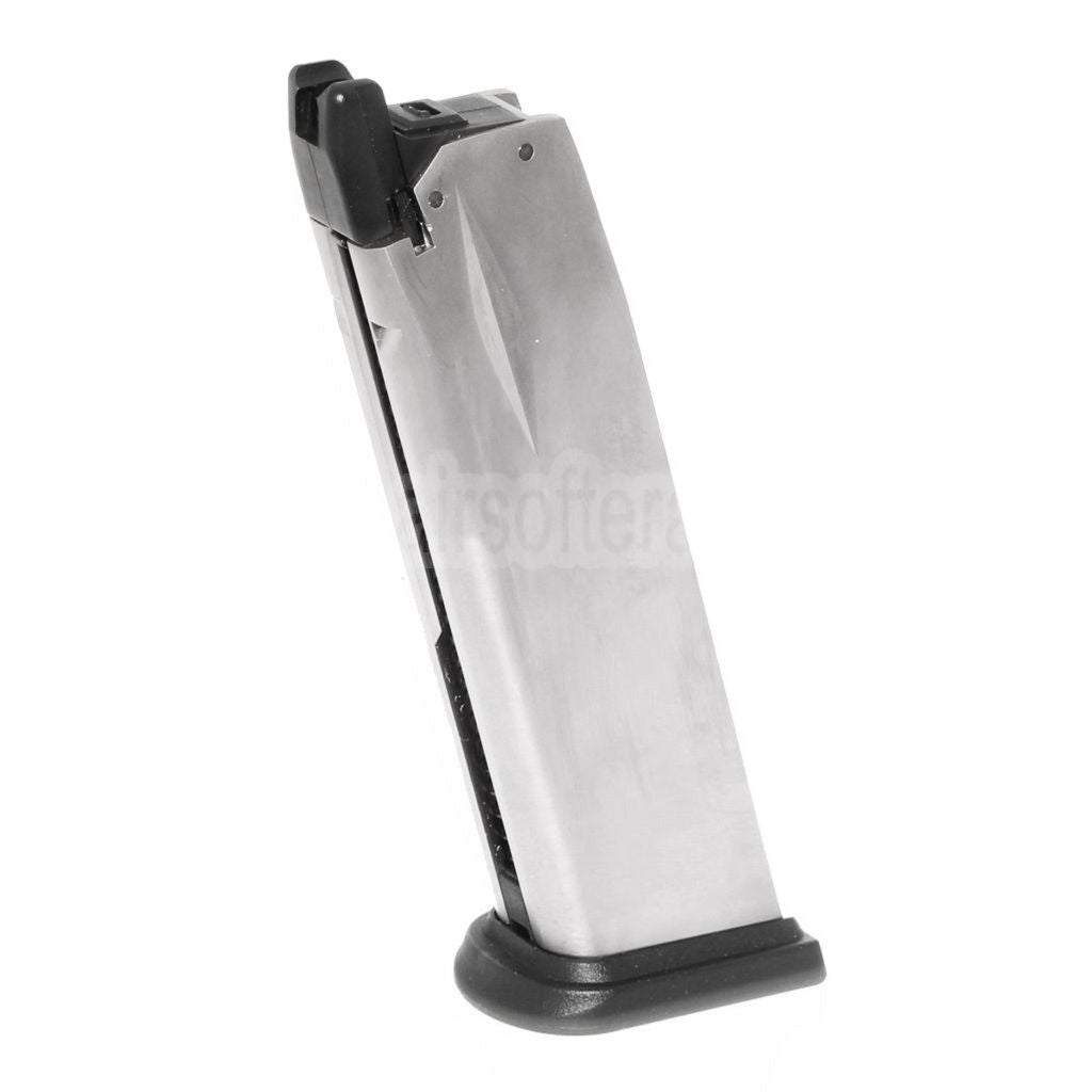 Air Venturi Springfield Armory 25rd Gas Magazin Geeignet für WE(WE-TECH) Air Venturi Springfield Armory XDM Serie GBB Pistolen Airsoft Silber
