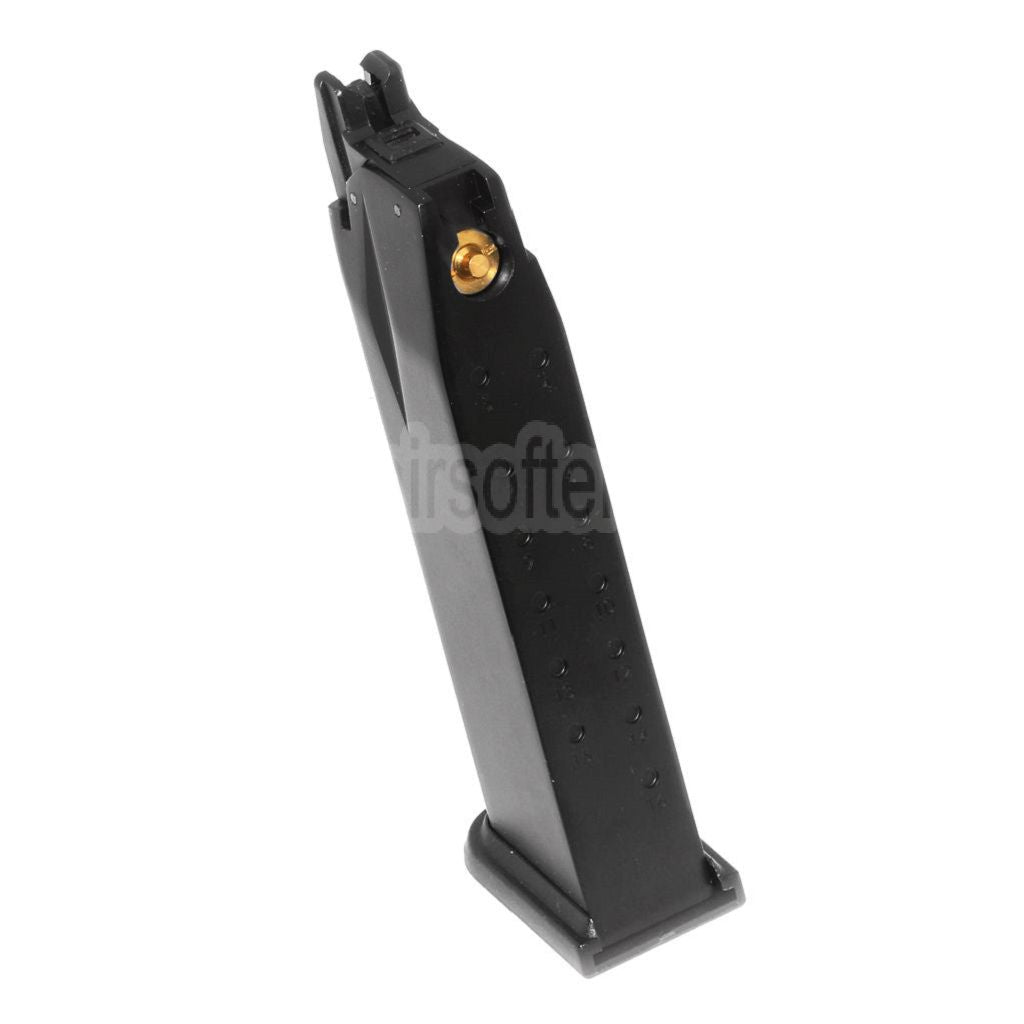 WE (WE-TECH) 26rd Co2 Magazin Geeignet für Air Venturi Springfield Armory WE XDM Serie GBB Pistolen Airsoft Schwarz