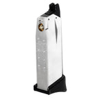 WE (WE-TECH) 14rd Gas Magazin Geeignet für Air Venturi Springfield Armory WE XDM COMPACT 3.8 Serie GBB Pistolen Airsoft Silber