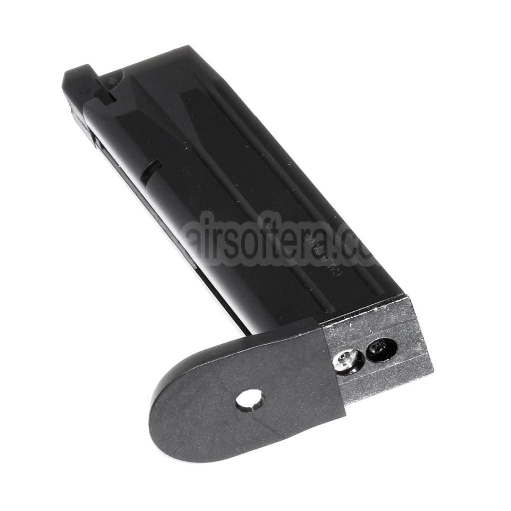 WE (WE-TECH) 25rd Gas Magazin Geeignet für WE Bulldog Tokyo Marui PX4 Serie GBB Pistolen Airsoft Schwarz