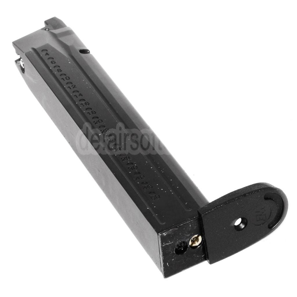 WE (WE-TECH) 50rd Gas Magazin Langer Typ geeignet für WE Toucan Big Bird M&P Serie GBB Pistolen Airsoft Schwarz