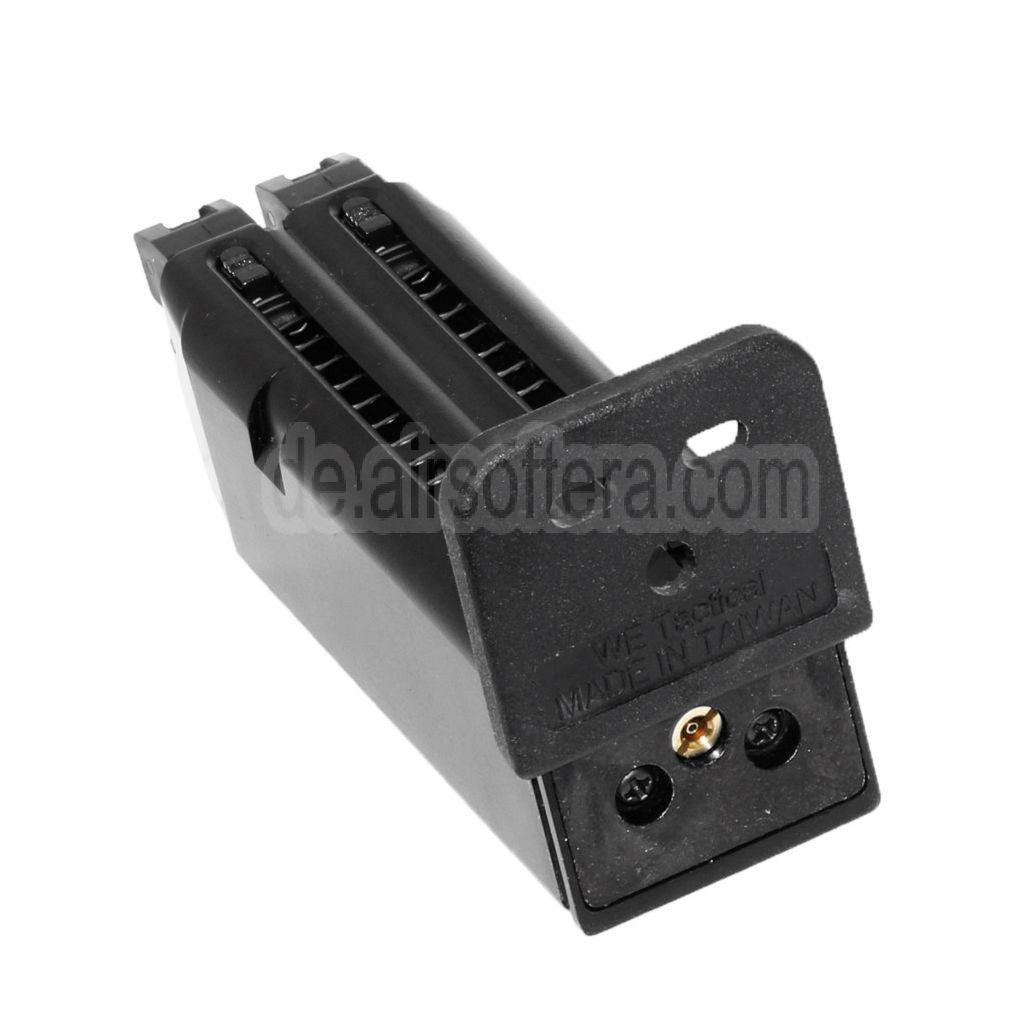 WE (WE-TECH) 40rd Gas Magazin Geeignet für WE G19 Doppellauf Serie GBB Pistolen Airsoft Schwarz