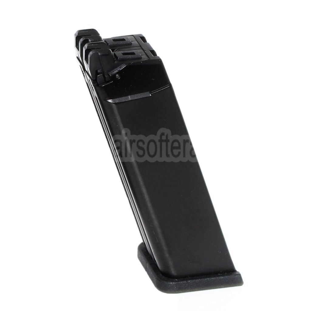 WE (WE-TECH) 48rd Gas Magazin Geeignet für WE G17 G18C G19 G34 Doppellauf Serie GBB Pistolen Airsoft Schwarz