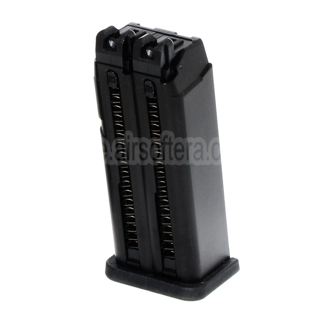 WE (WE-TECH) 48rd Gas Magazin Geeignet für WE G17 G18C G19 G34 Doppellauf Serie GBB Pistolen Airsoft Schwarz