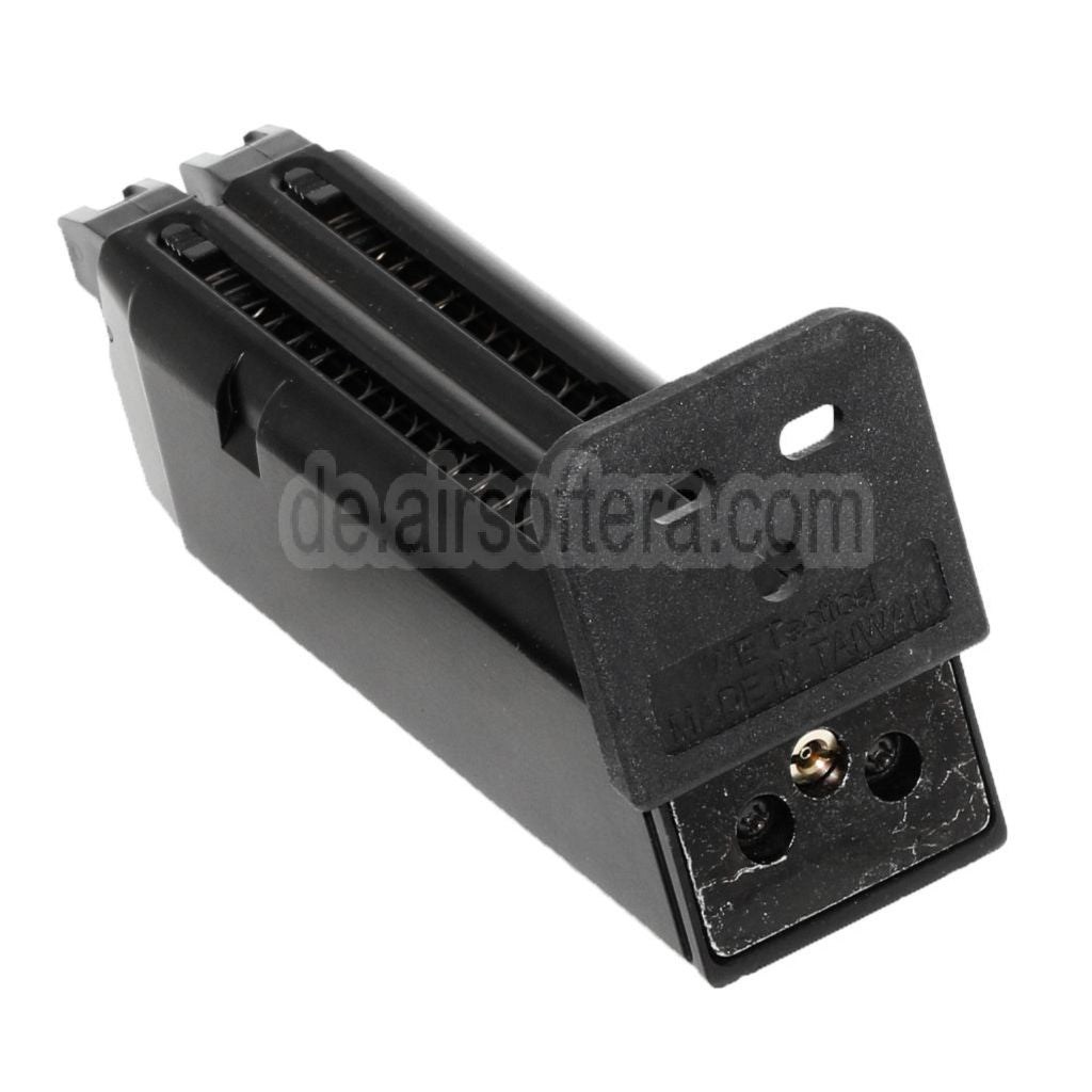 WE (WE-TECH) 48rd Gas Magazin Geeignet für WE G17 G18C G19 G34 Doppellauf Serie GBB Pistolen Airsoft Schwarz