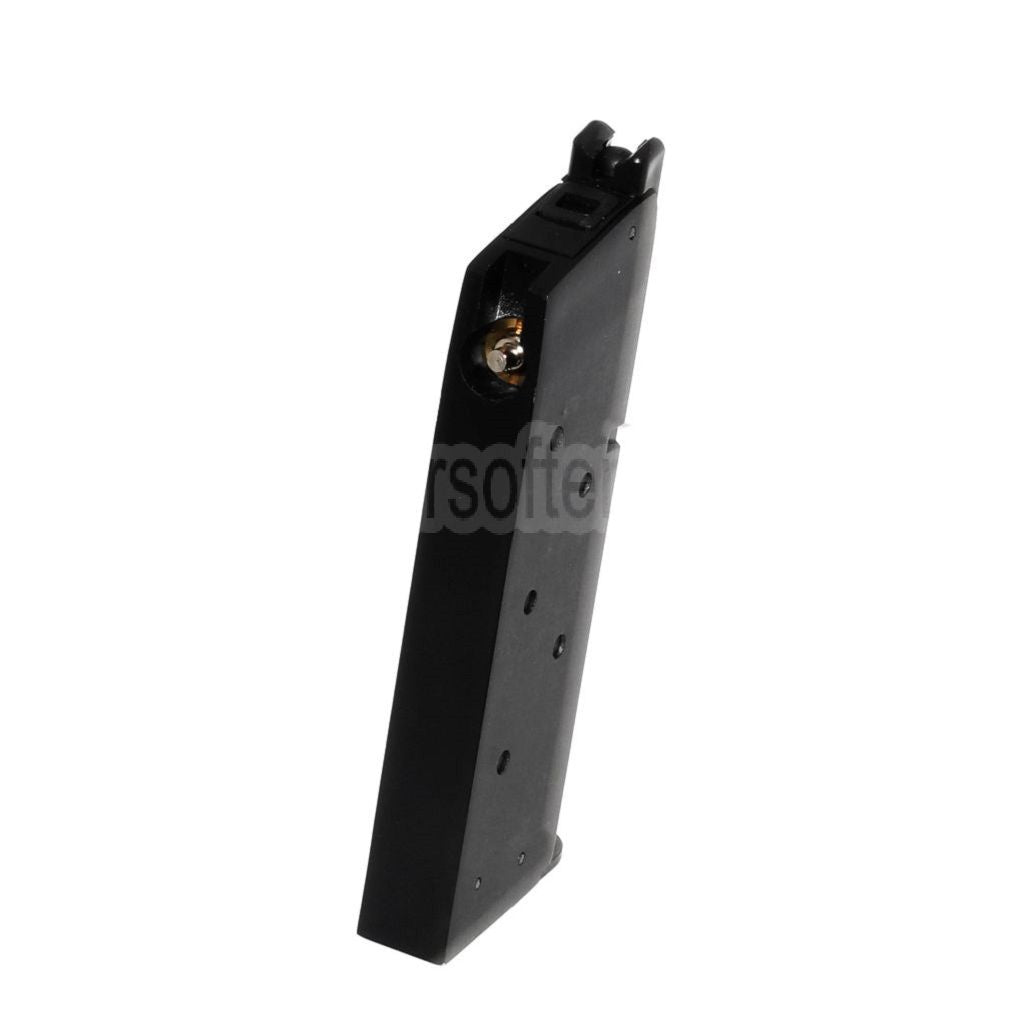 WE (WE-TECH) 13rd Gas Magazin Geeignet für AW COMPACT NE10 Serie / WE Einzelstapel Mini 1911 Serie GBB Pistolen Airsoft Schwarz