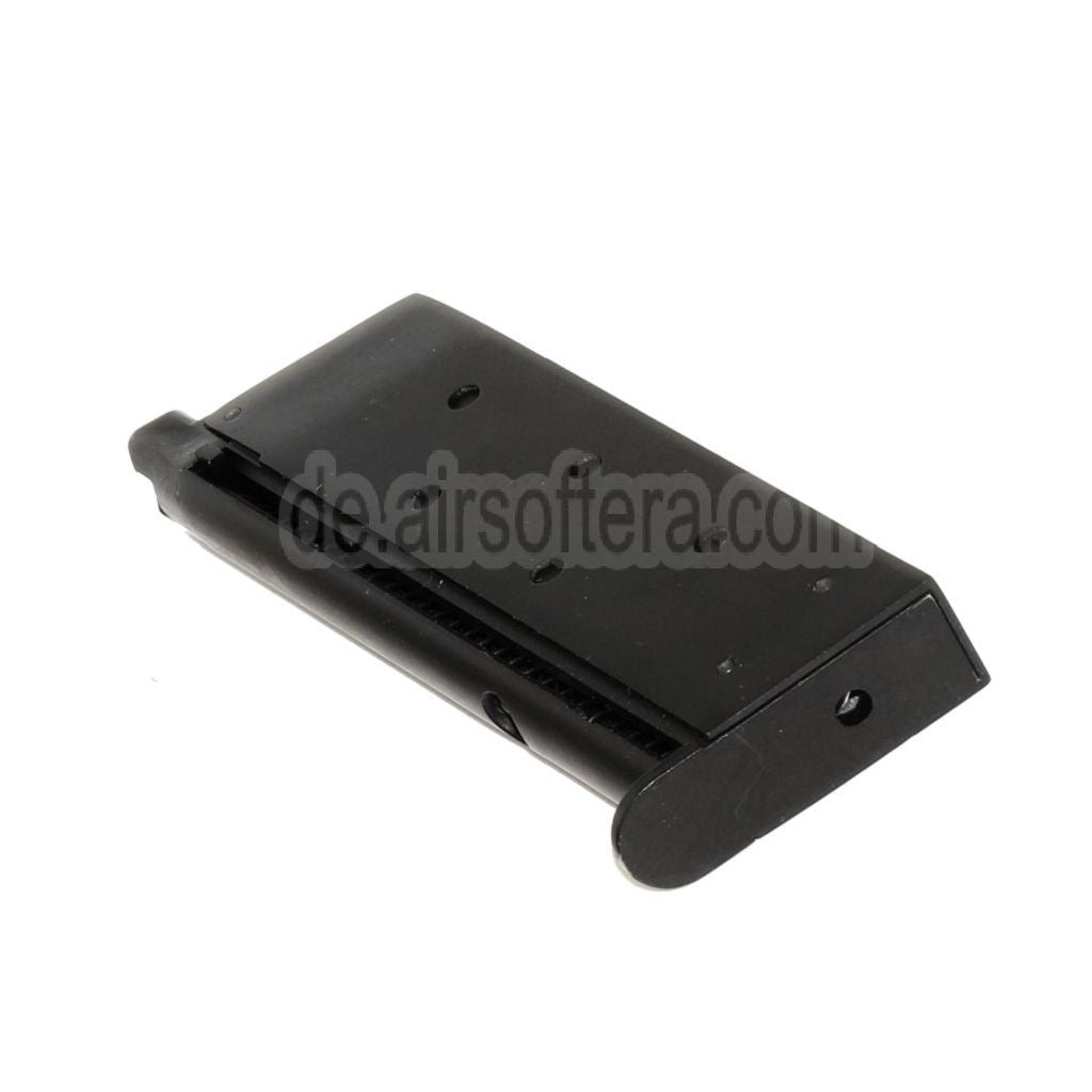 WE (WE-TECH) 13rd Gas Magazin Geeignet für AW COMPACT NE10 Serie / WE Einzelstapel Mini 1911 Serie GBB Pistolen Airsoft Schwarz