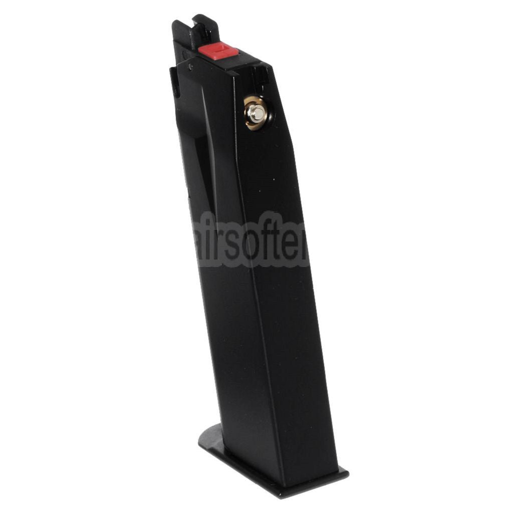 Cybergun Swiss Arms 22rd Gas Magazin Geeignet für WE F226 Swiss Arms P226 Serie GBB Pistolen Airsoft Schwarz