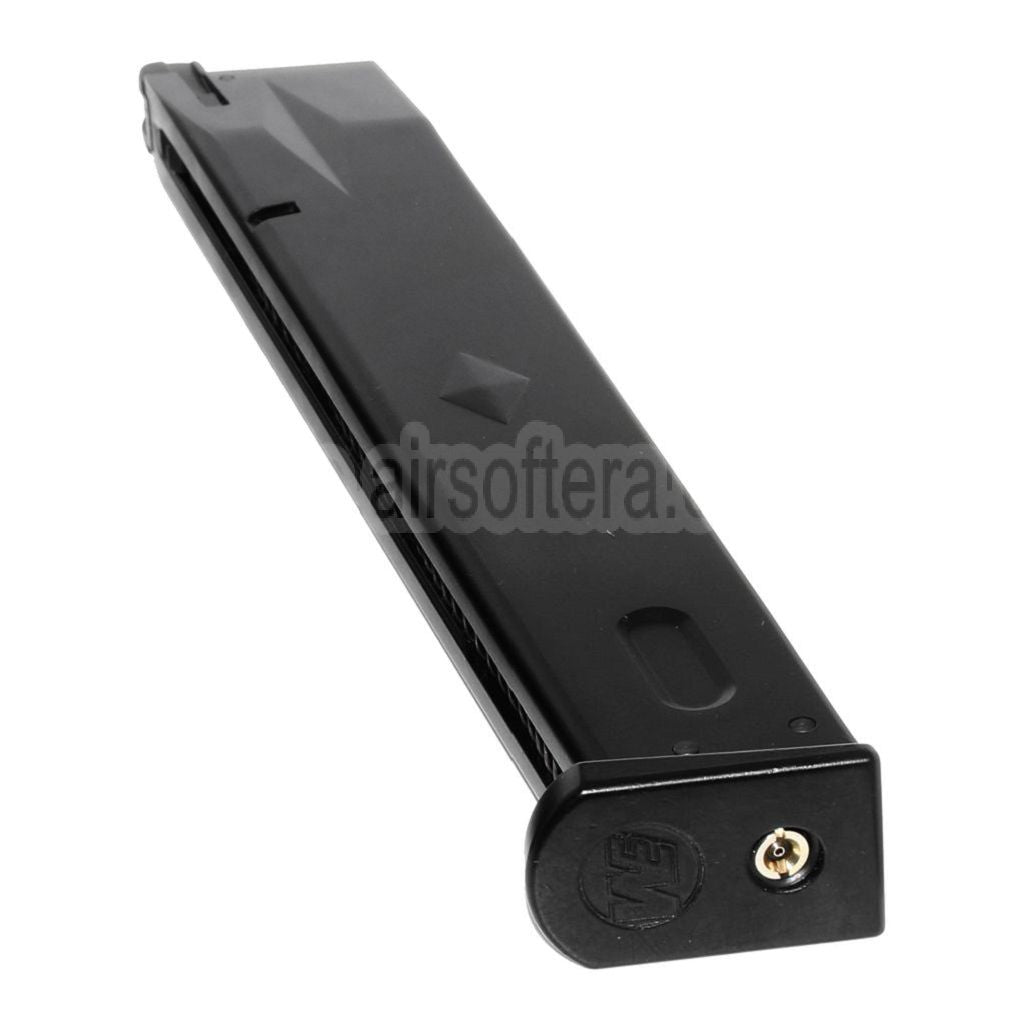 WE (WE-TECH) 50rd Erweiterte Länge Gas Magazin Geeignet für AW MB Serie / KJW / Tokyo Marui / WE M9 M92 GBB Pistolen Airsoft Schwarz