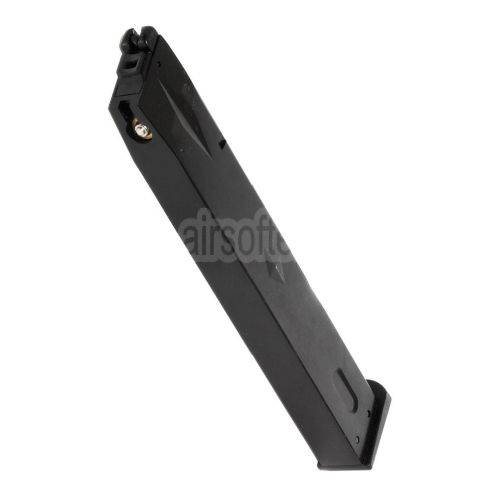 WE (WE-TECH) 50rd Erweiterte Länge Gas Magazin Geeignet für AW MB Serie / KJW / Tokyo Marui / WE M9 M92 GBB Pistolen Airsoft Schwarz