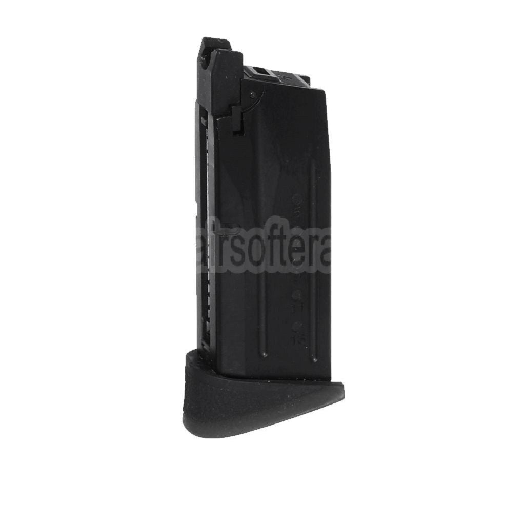 WE (WE-TECH) 15rd Gas Magazin Geeignet für WE Big Bird M&P Compact Serie GBB Pistolen Airsoft Schwarz