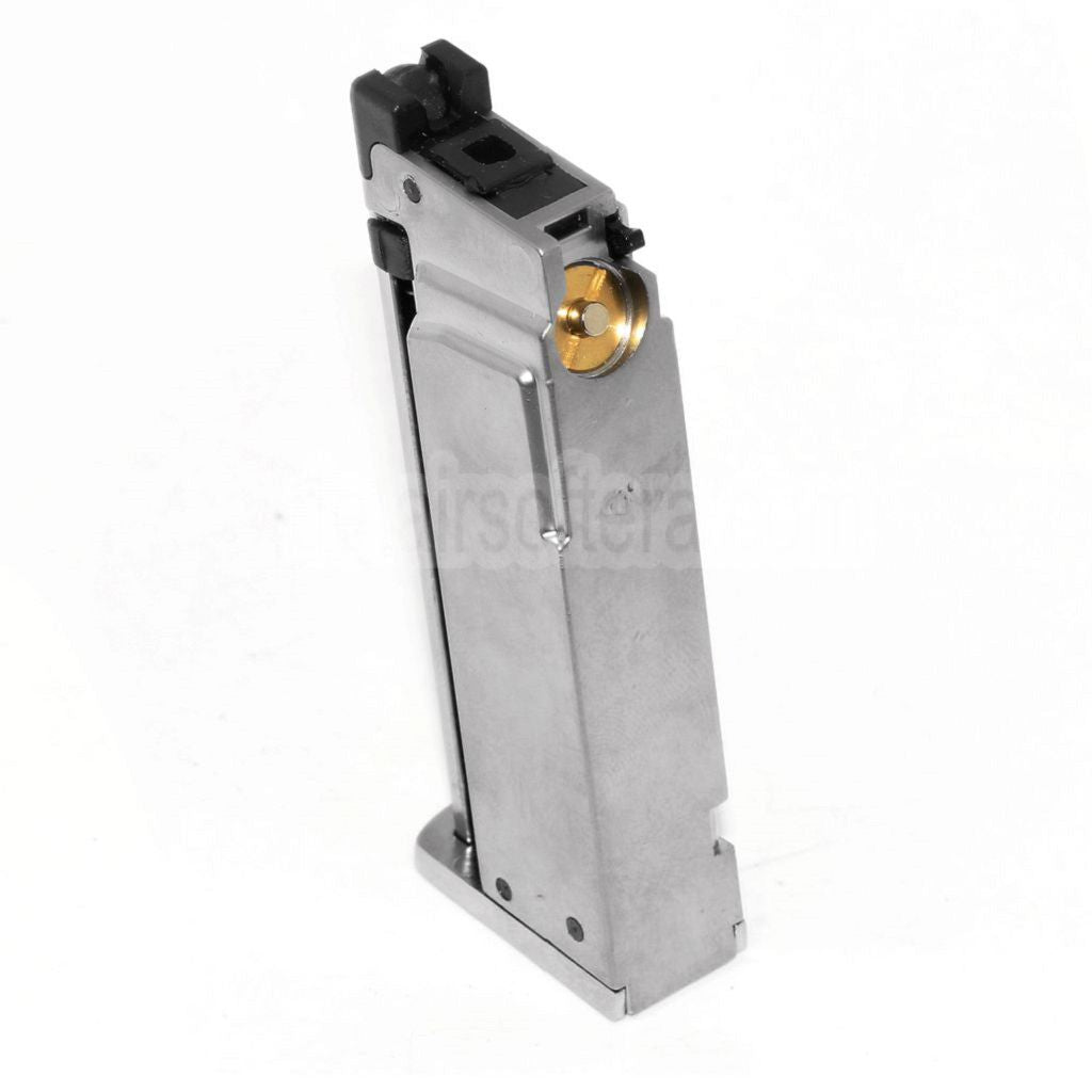 Cybergun 7rd Gas Magazin Geeignet für WE CT25 COLT JUNIOR .25 Mighty Mouse GBB Pistolen Airsoft Silber