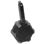Armorer Works AW Custom 350rd Gas Adaptive Trommelmagazin Geeignet für G17 G18C G-Serie GBB Pistolen Airsoft