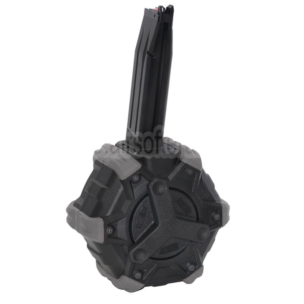 Armorer Works AW Custom 350rd Gas Adaptive Trommelmagazin Geeignet für Hi-Capa GBB Pistolen Airsoft