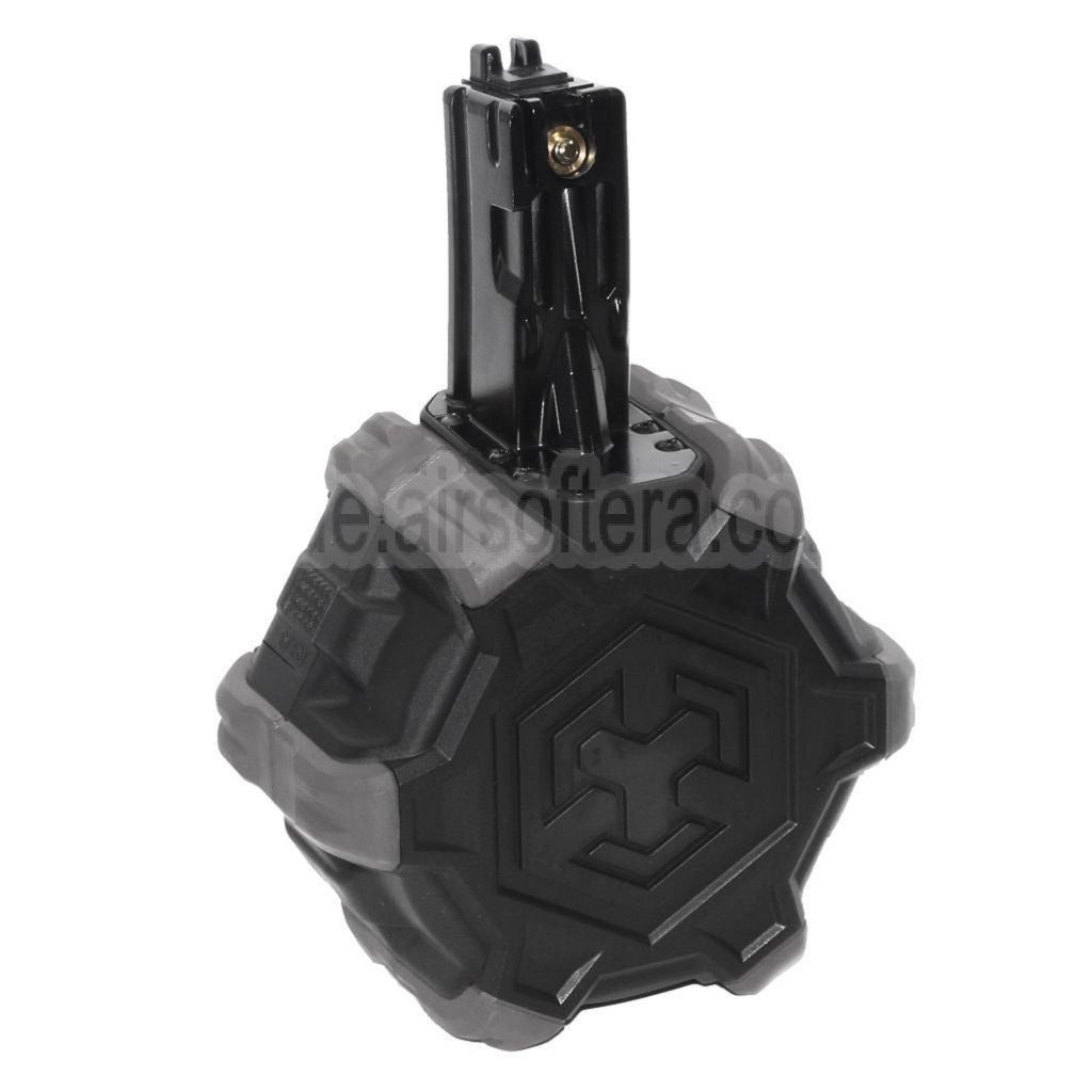 Armorer Works AW Custom 350rd Gas Adaptive Trommelmagazin Geeignet für WE (WE-TECH) AP APACHE MP5 Serie GBB Gewehre Airsoft