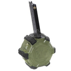 WE (WE-TECH) 350rd Gas Trommelmagazin Geeignet für EMG SAI Red / AW NE Serie / WE Single Stack 1911 GBB Pistolen Airsoft