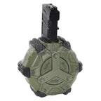 WE (WE-TECH) 350rd Gas Trommelmagazin Geeignet für WE (WE-TECH) Open Bolt Typ L85 / SCAR-L / R5C / T65 / HK416 / AR M4 M16 GBB Gewehre Airsoft