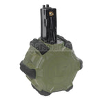 WE (WE-TECH) 350rd Gas Trommelmagazin Geeignet für WE (WE-TECH) AP APACHE MP5 Serie GBB Gewehre Airsoft