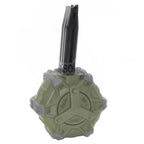 WE (WE-TECH) 350rd Gas Trommelmagazin Geeignet für Hi-Capa GBB Pistolen Airsoft