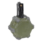 WE (WE-TECH) 350rd Gas Trommelmagazin Geeignet für WE (WE-TECH) AP APACHE MP5 Serie GBB Gewehre Airsoft