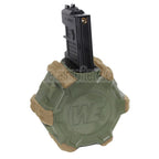 WE (WE-TECH) 350rd Gas Trommelmagazin Geeignet für WE (WE-TECH) Open Bolt Typ L85 / SCAR-L / R5C / T65 / HK416 / AR M4 M16 GBB Gewehre Airsoft