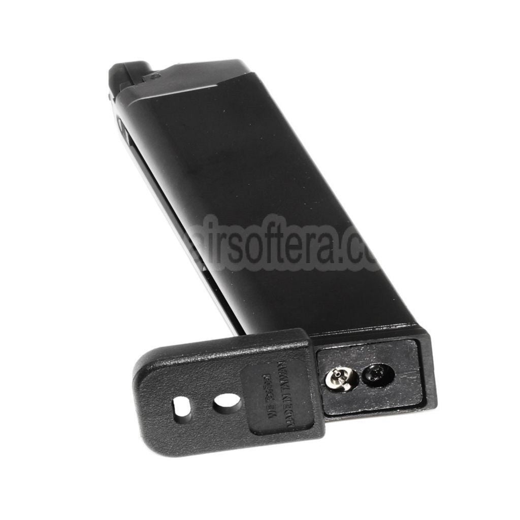 WE (WE-TECH) 26rd Galaxy Gas Magazin Geeignet für WE MOS Optic Ready Slide Version EMG SAI BLU AW VX7 VX9 G17 G19 Serie GBB Pistolen Airsoft Schwarz