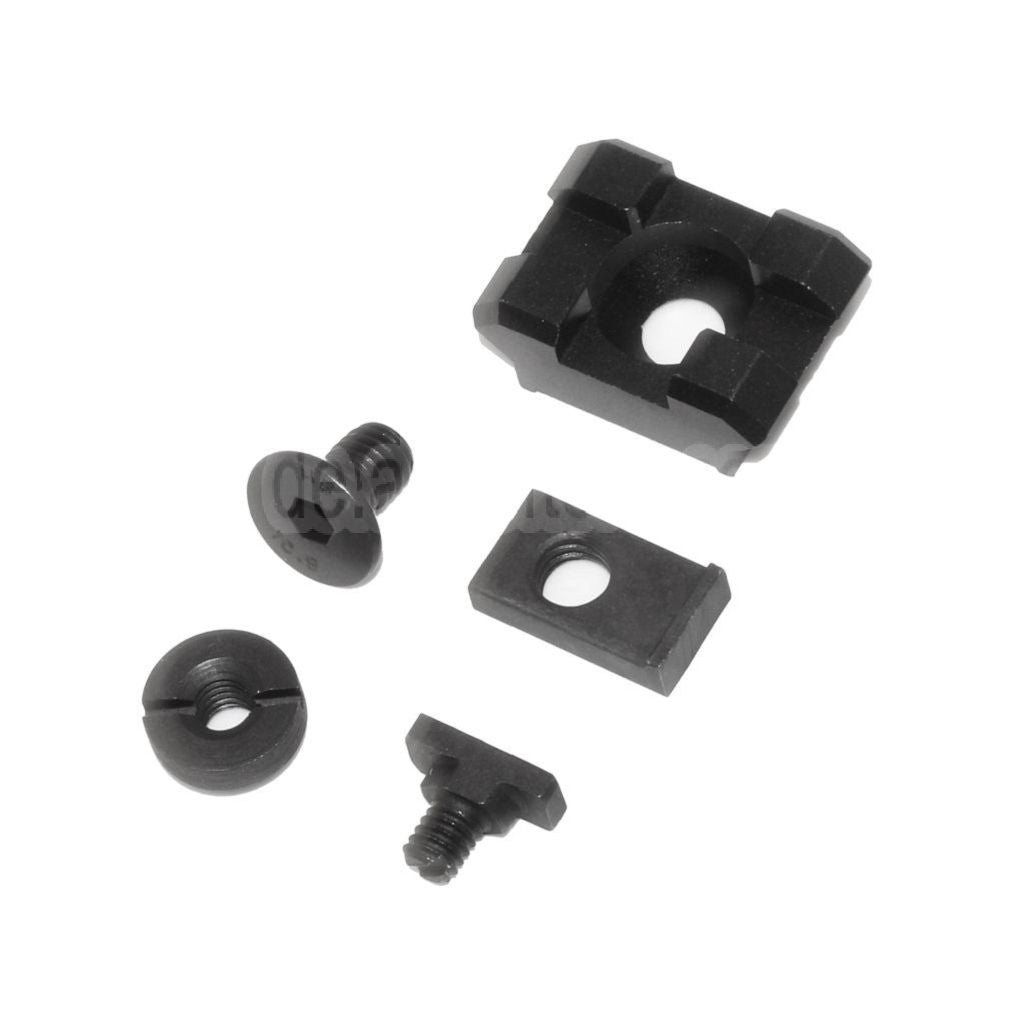 5KU B-2M 1-Slot 20mm Schienenabschnitt mit Schrauben Geeignet für M-LOK Montagesysteme