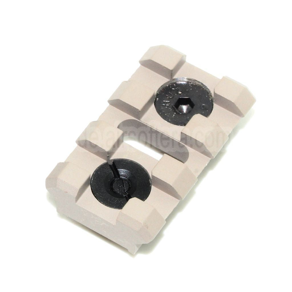 5KU B-2L 3-Slots 20mm Schienenabschnitt mit Schrauben Geeignet für M-LOK Montagesysteme
