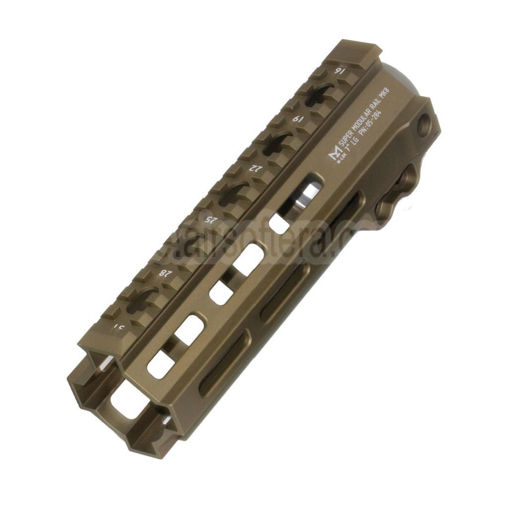 5KU 7 Zoll MK8 M-LOK Handschutz Schienen System Geeignet für Tokyo Marui AEG GBB MWS M4 Gewehre Airsoft