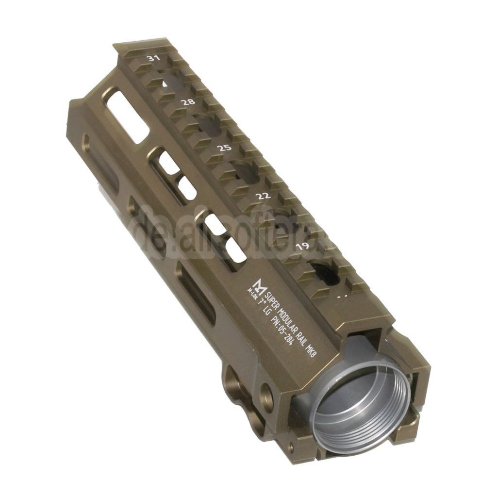 5KU 7 Zoll MK8 M-LOK Handschutz Schienen System Geeignet für Tokyo Marui AEG GBB MWS M4 Gewehre Airsoft