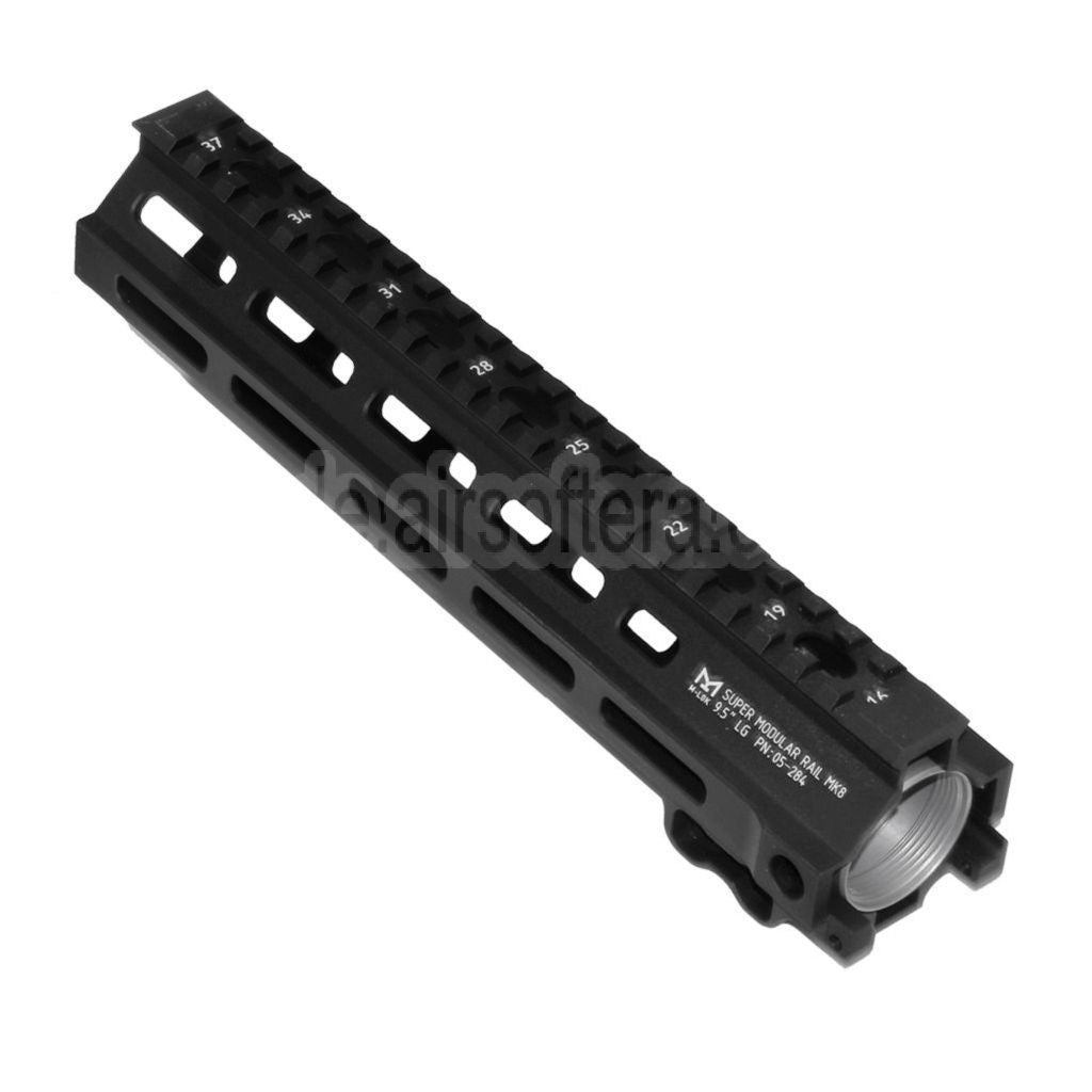 5KU 9.5 Zoll MK8 M-LOK Handschutz Schienen System Geeignet für Tokyo Marui AEG GBB MWS M4 Gewehre Airsoft