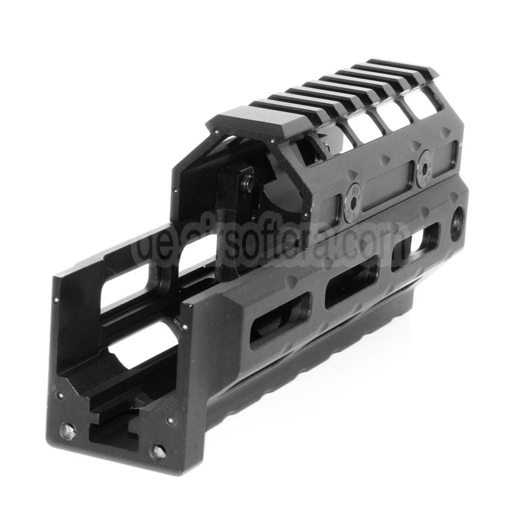 5KU 153mm M-LOK Universal Handschutz Kit Schienen System Geeignet für LCT GHK CYMA D-BOYS E&L AK47 AK74 Serie Gewehre Airsoft Schwarz