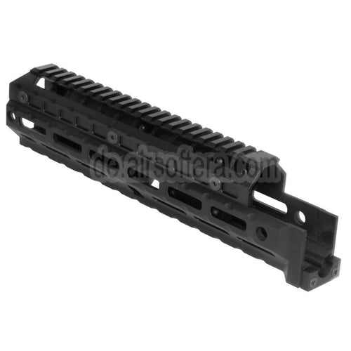 5KU 292mm Erweitertes M-LOK Universal Handschutz Kit Schienen System Geeignet für LCT GHK CYMA D-BOYS E&L AK47 AK74 Serie Gewehre Airsoft Schwarz